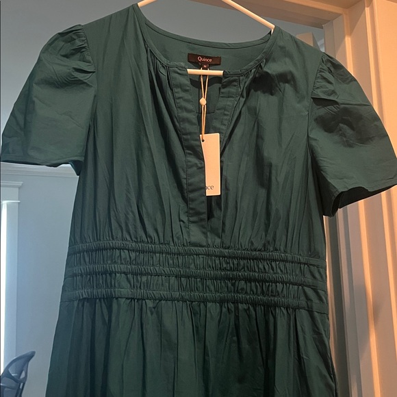 NWT Quince Teal Maxi Dress - Picture 4 of 8